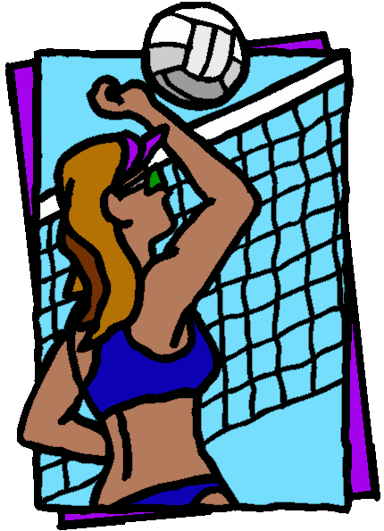 Volleyball clipart free kids free clipart images clipartix