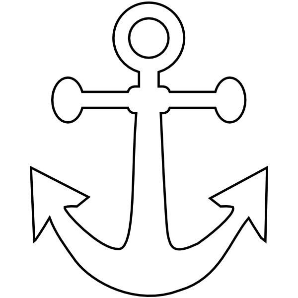 White anchor clip art liked on polyvore polyvore