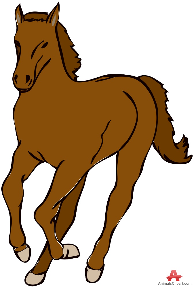 Wild running horse clipart free clipart design download