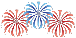 4th of july fireworks border free clipart images