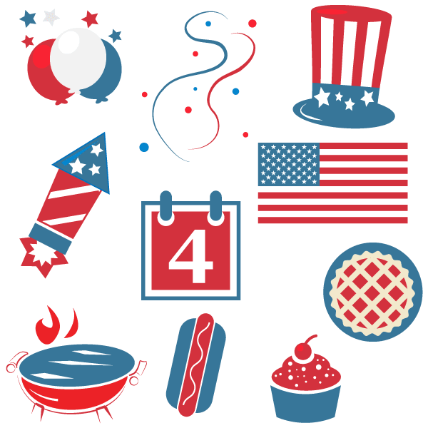 4th of july happy fourth of july clipart freevectors