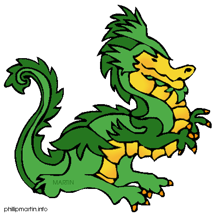 Ancient china dragon clipart