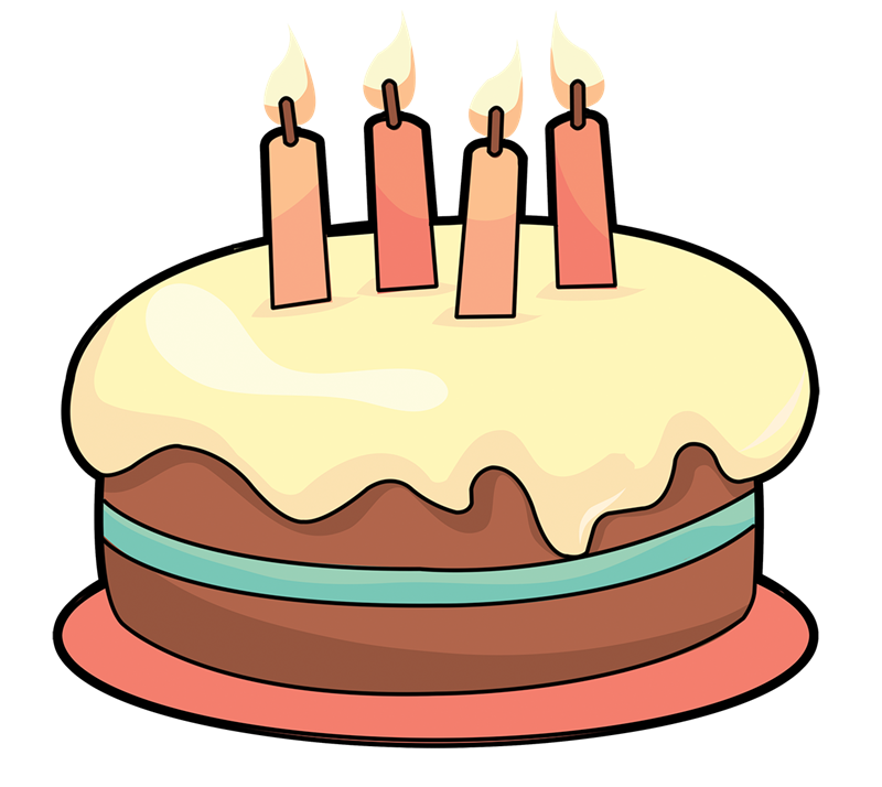 Art cake birthday cake clipart 4 cakes clipartix