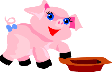 Baby pig clip art also swine clipart of a adorable big head pink