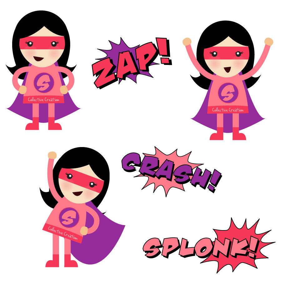 Baby superhero clipart free clipart images 4