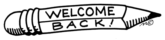 Back to school clip art black and white free