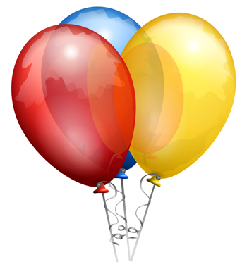 Balloon clipart free graphics oflorful party balloons 4