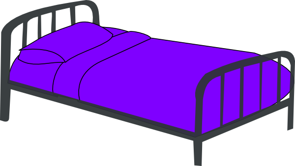 Bed clip art black and white free clipart images