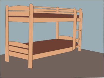 Bed clipart of child 2 image