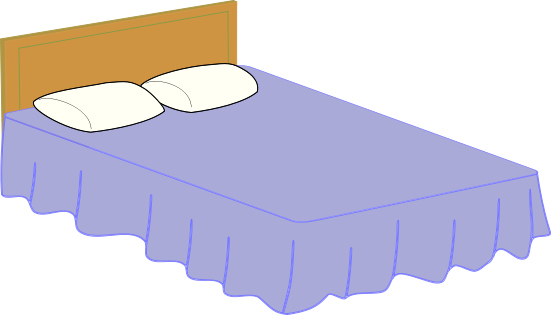 Bed free to use clip art