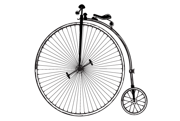 Bike vintage old fashioned bicycle free clip art freevectors