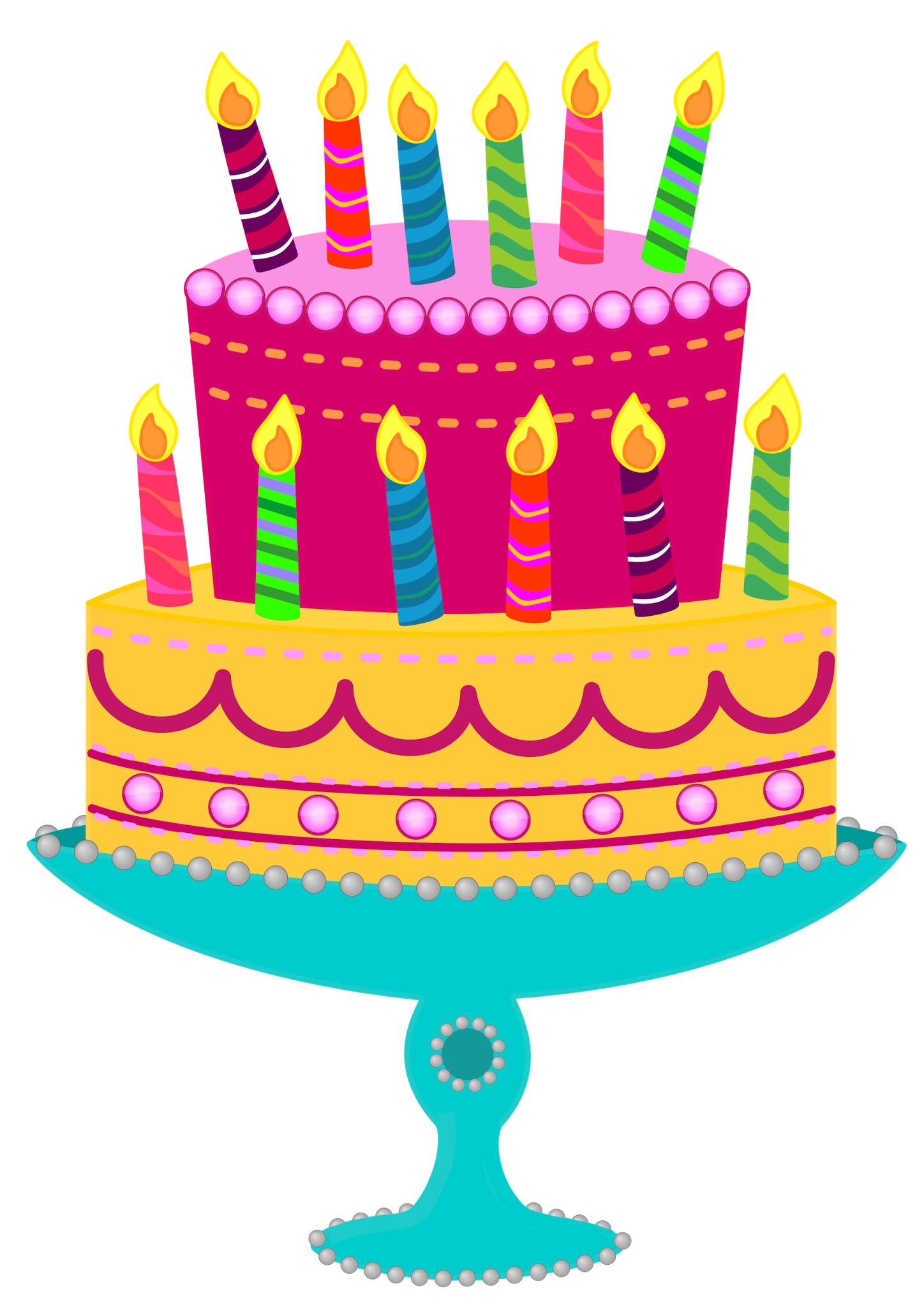 Birthday cake clip art free four