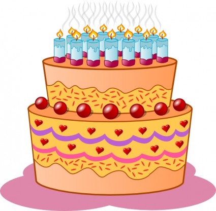 Birthday cake clip art free vector in open office drawing svg 3
