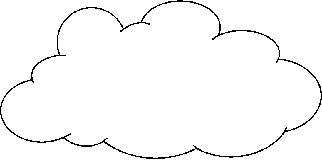 Black and white cloud clipart clipart kid