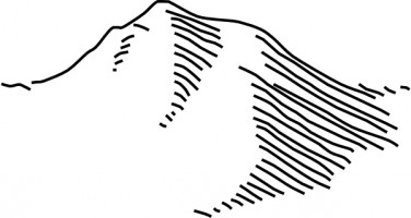 Black and white mountain clip art free vector for free download