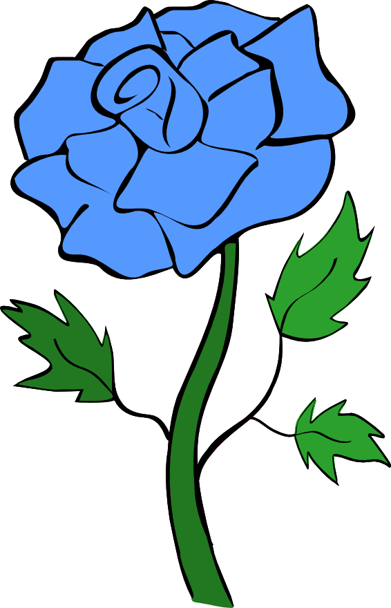 Blue rose clip art noelle nichols
