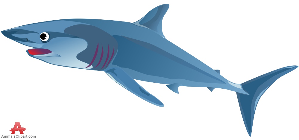 Blue shark clipart design free clipart design download