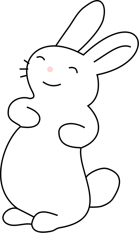 Bunny easter clip art image 9 3