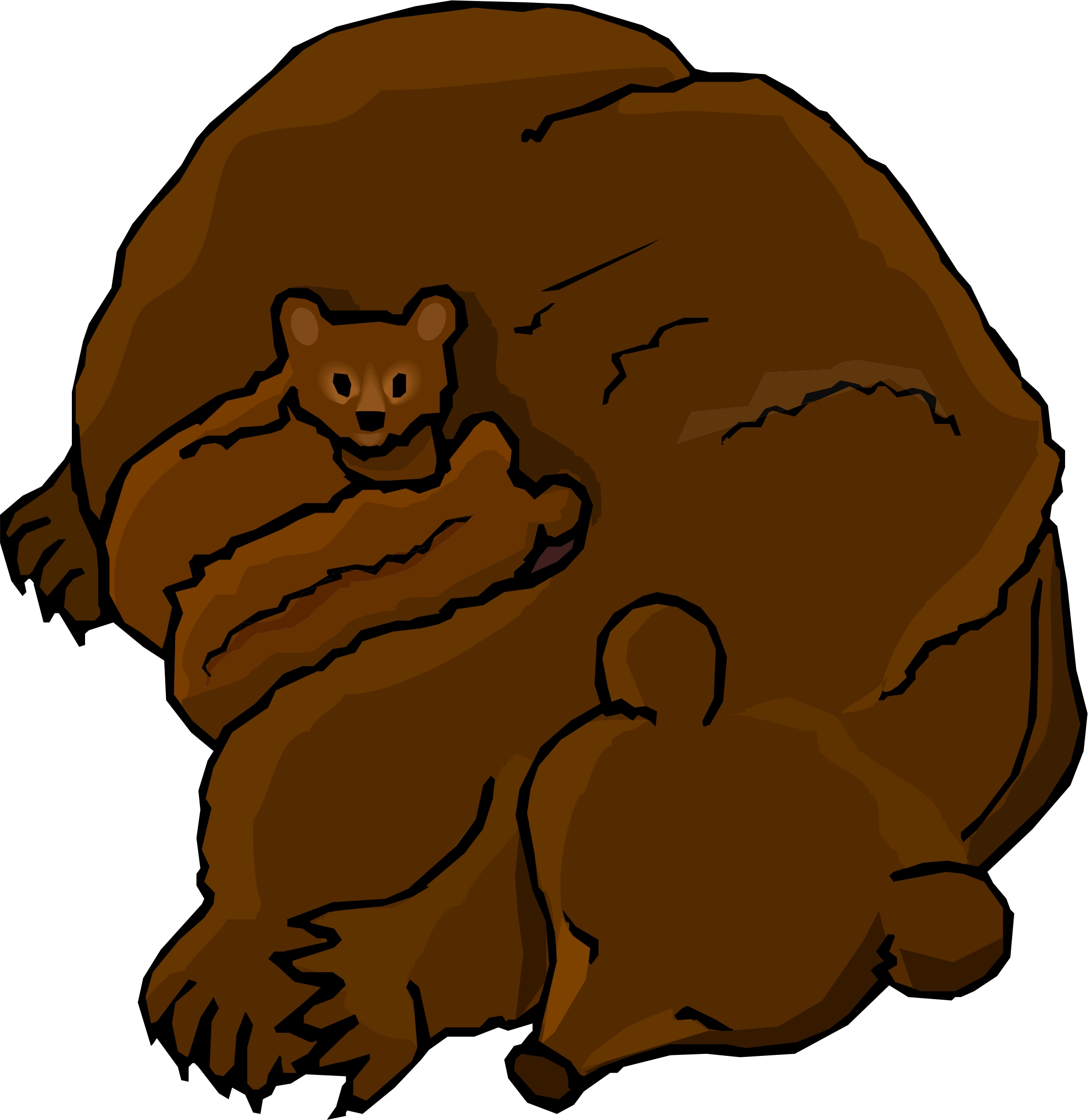Cartoon bear clipart image