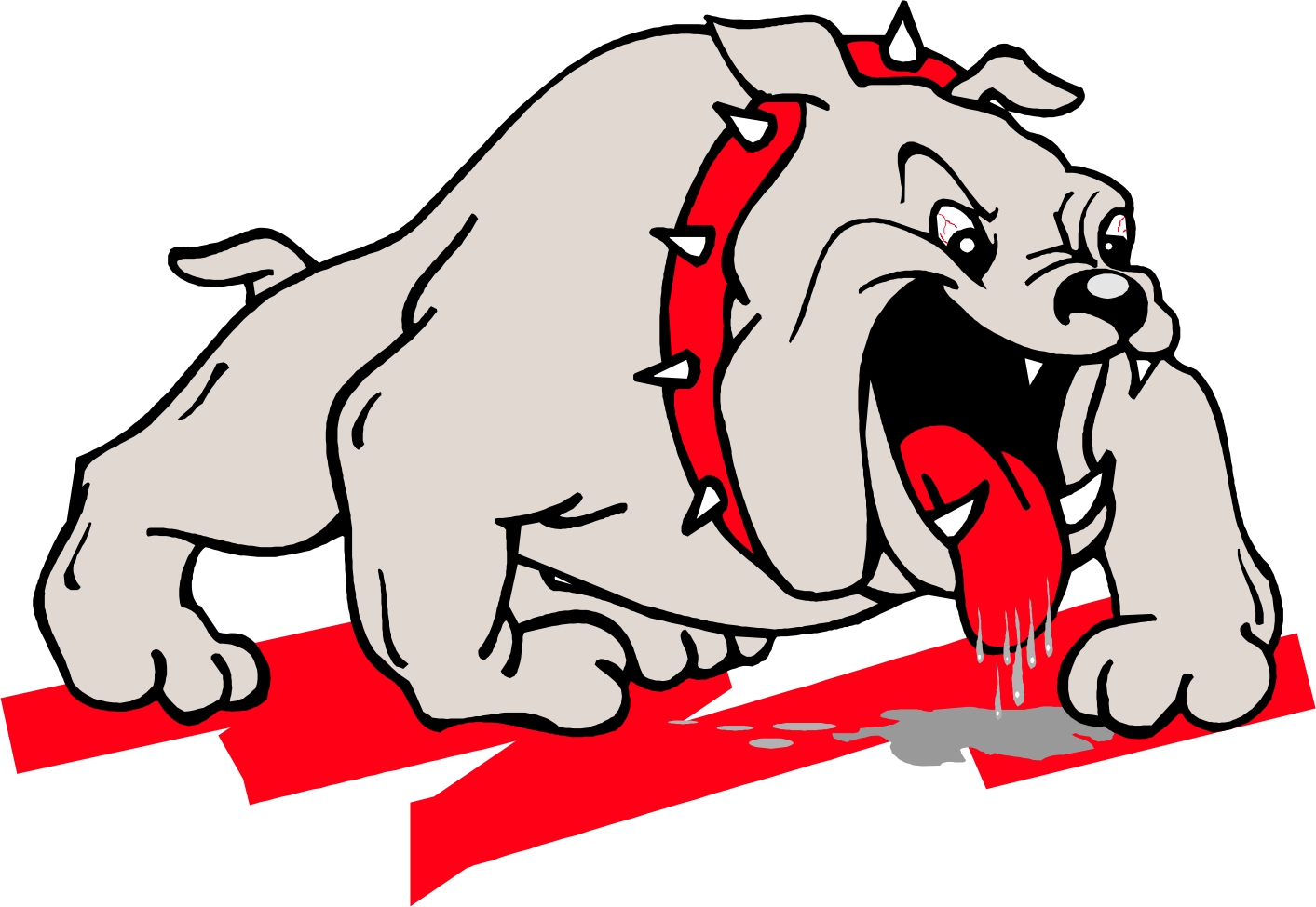Cartoon bulldog clipart
