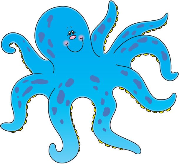 Cartoon octopusloring pages clipart free clip art images image