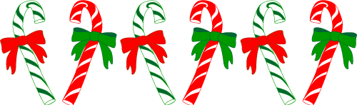 Christmas border christmas candy canes clip art borders