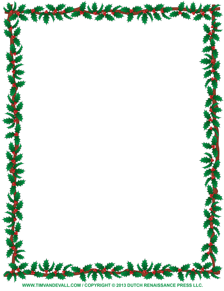 Christmas border christmas clip art borders for word documents 4