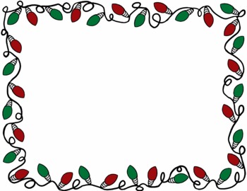 Christmas border christmas lights border clip art