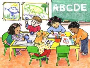 Classroom early childhood clipart