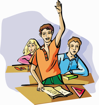 Classroom students in clipart clipart
