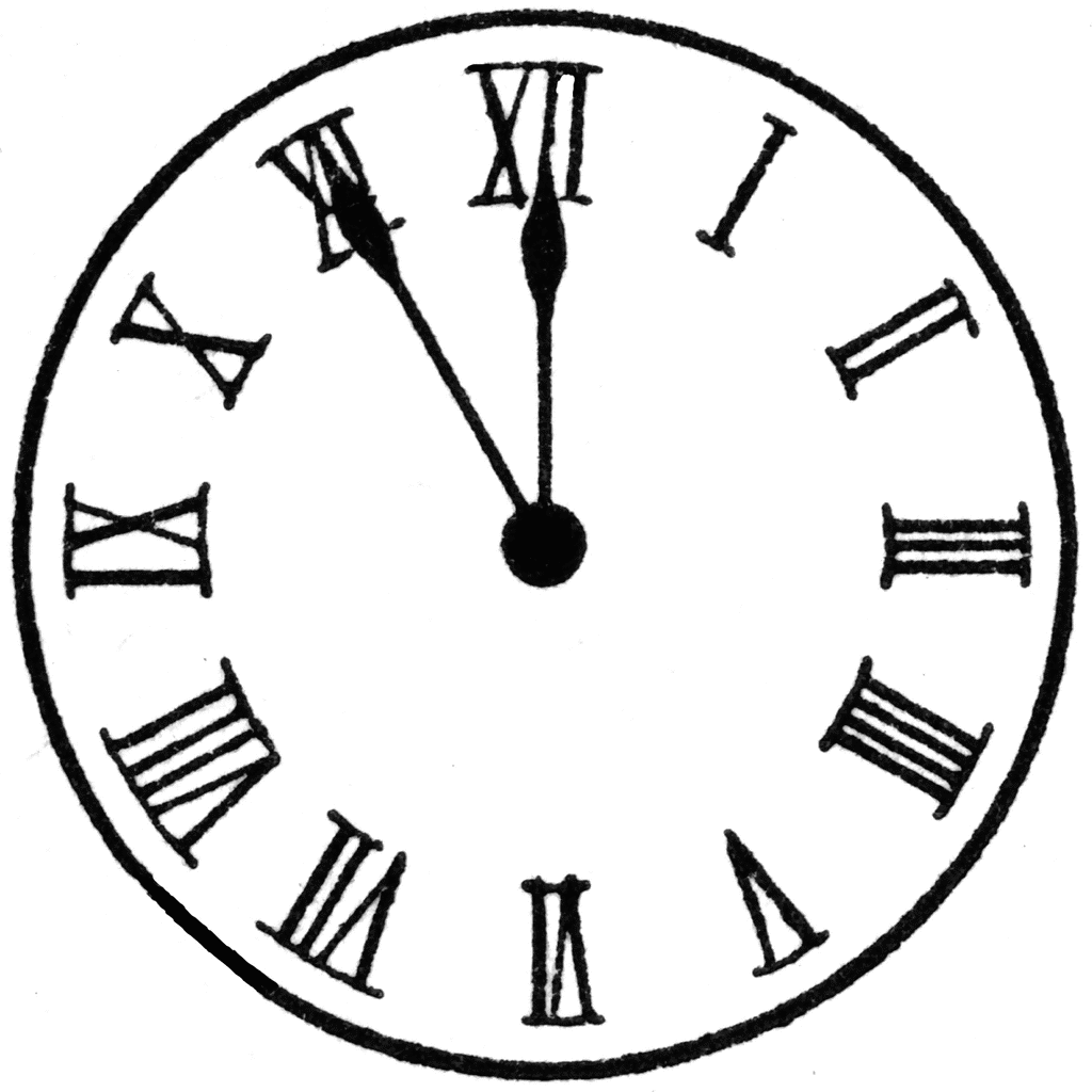 Clip art clock clipart image 4