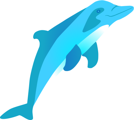 Clip art dolphin 2