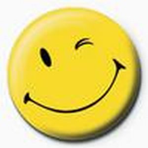Clip art of winking happy face clipart