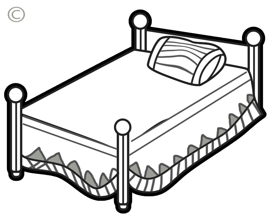 Clipart bed