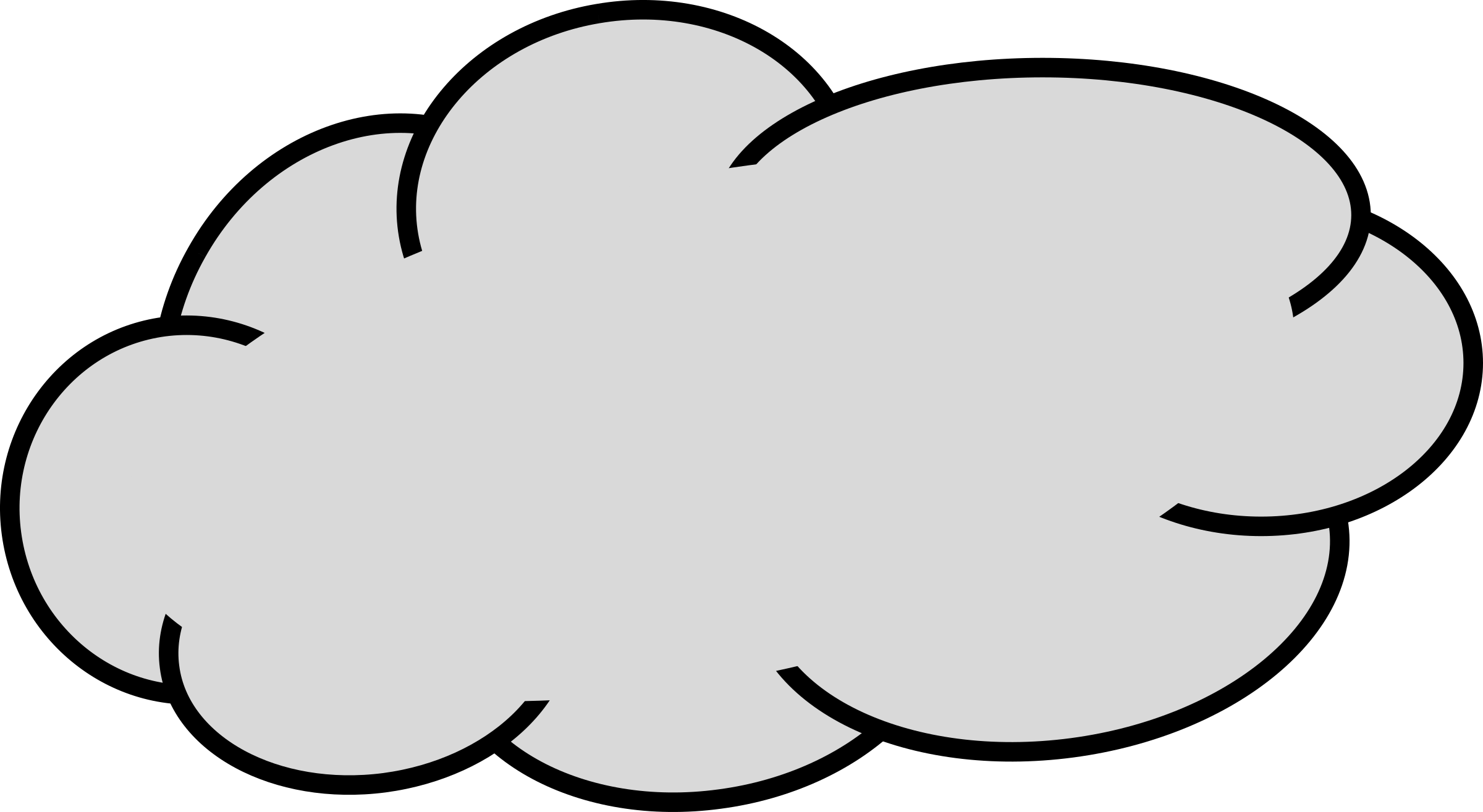 Clipart grey cloud 2