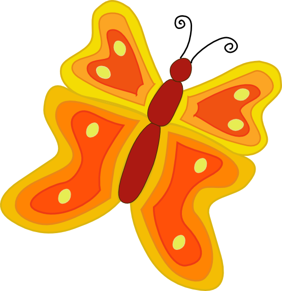 Clipartist net clip art yellow and orange butterfly 2 april