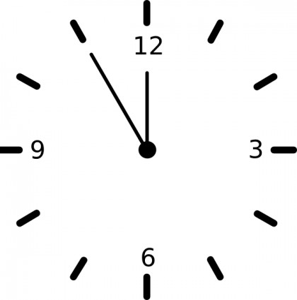 Clock clip art free vector in open office drawing svg svg 3