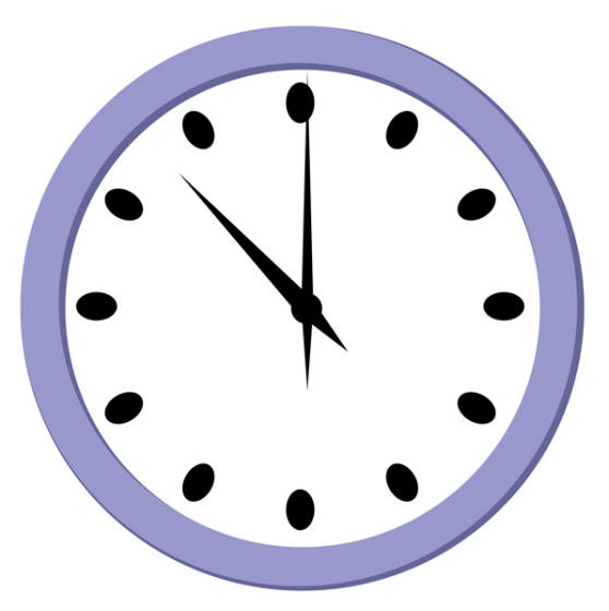 Clock clip art with movable hands free clipart