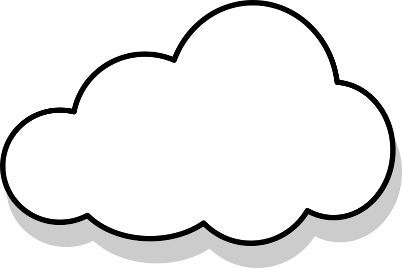 Cloud clip art 2 clipartcow