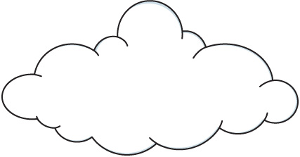 Cloud clip art black and white free clipart images 2