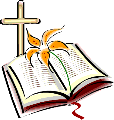 Cross with bible clipart clipart