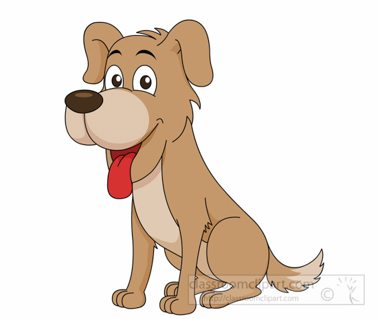 Dog clipart excited friendly dog mouth open clipart 5