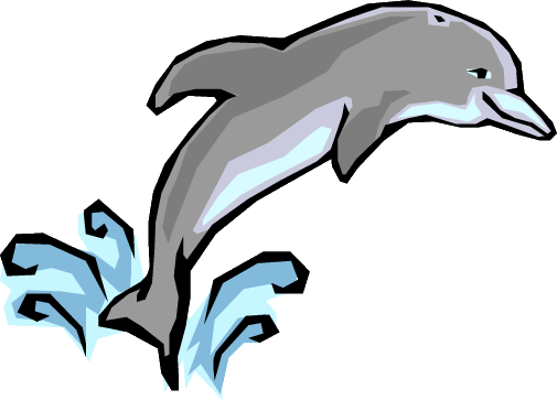 Dolphin clip art black and white free free 5