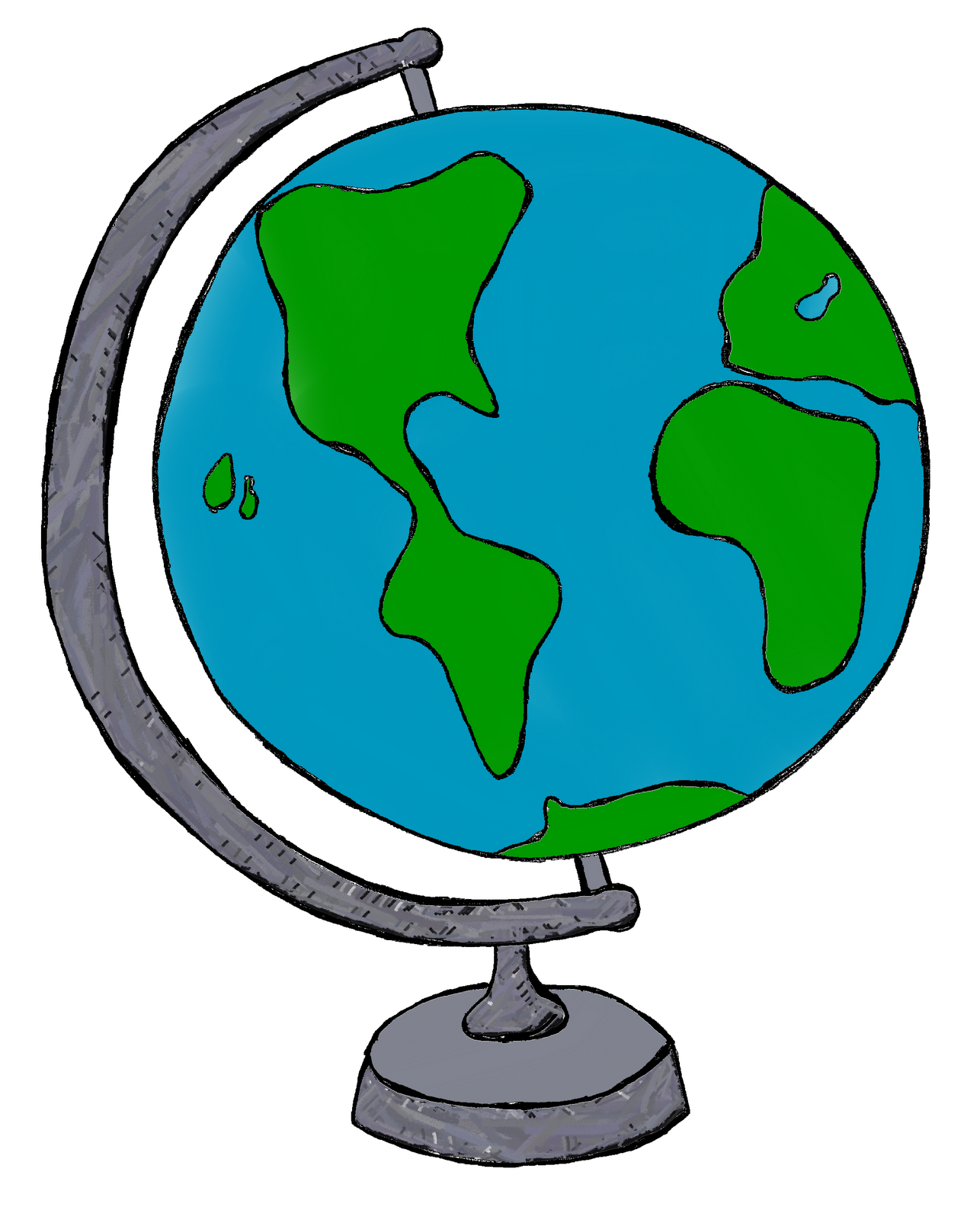 Earth globe clipart black and white free clipart images