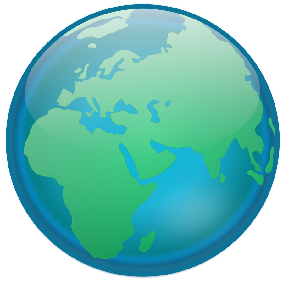 Earth simple globe vector free clipart images