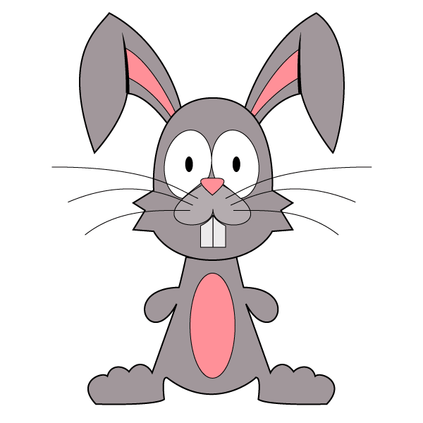 Easter bunny clip art freevectors