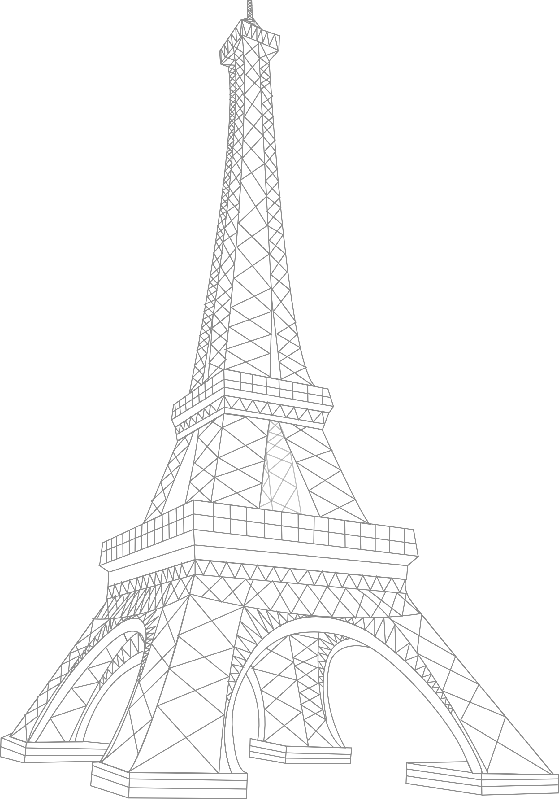 Eiffel tower line drawing clipart free clip art images image 6 3