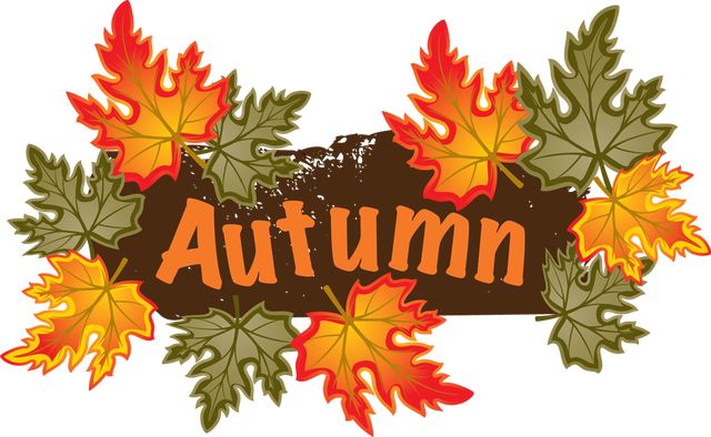 Fall leaves colorful clip art for the fall season autumn leaves clip art