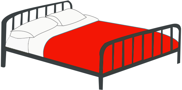 Free bed clipart clip art image of