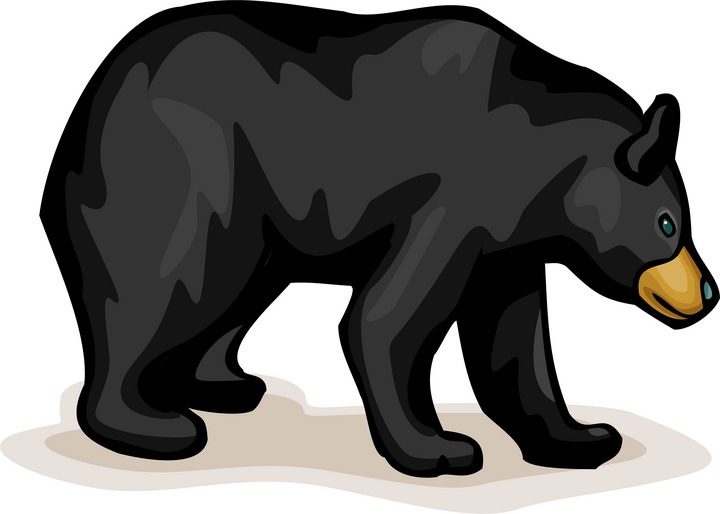 Free clip art black bear clipart
